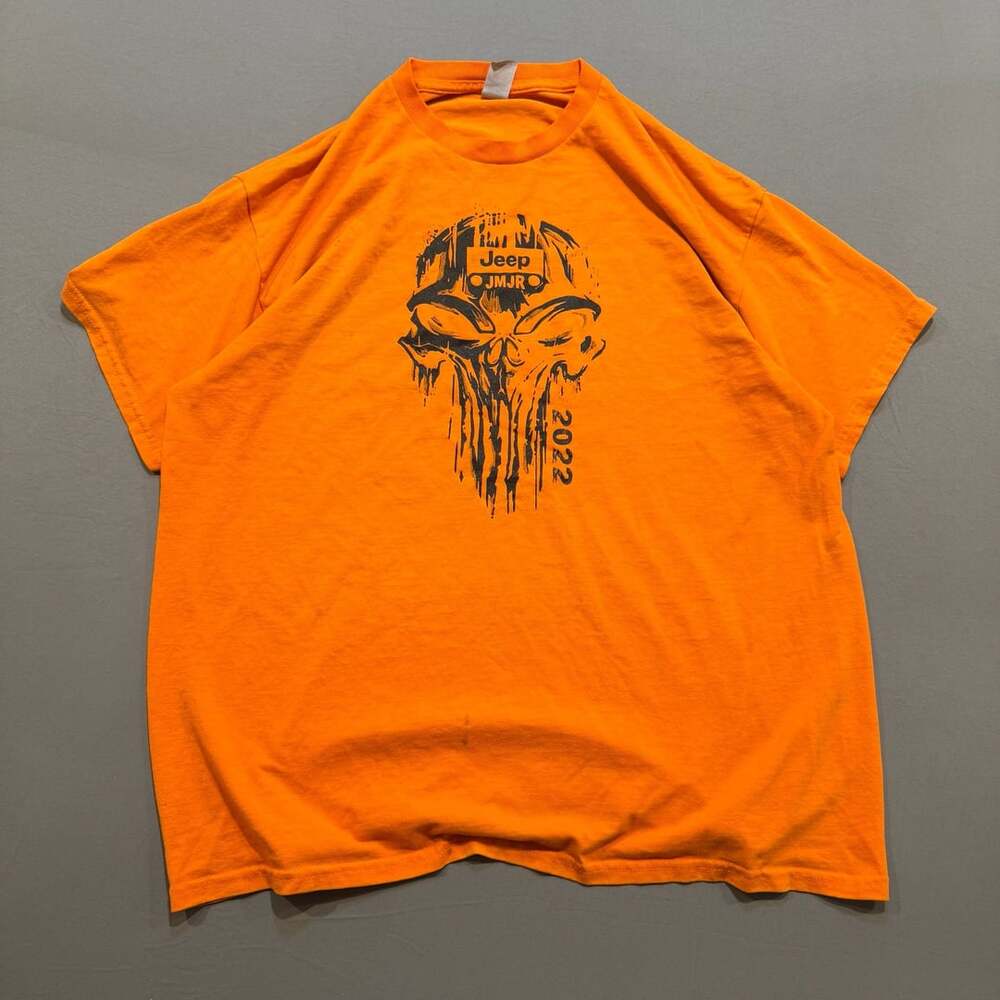 Gildan 6th Annual Jeep Run 2022 Graphic T-Shirt Orange XL